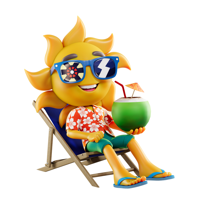 SunSpin Casino mascot